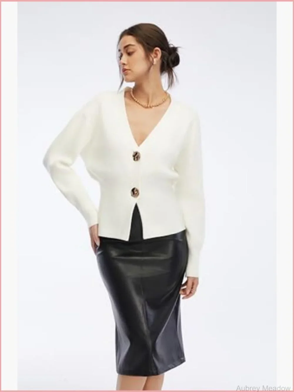 V-Neck Button Down Long Cardigan Sweater - Lightweight Long Sleeve Knit Outwear